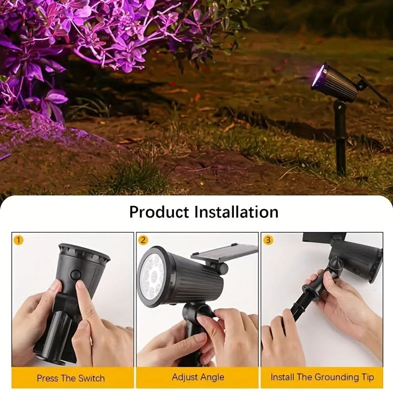 LUMITREE – Ensemble de projecteurs solaires RGB pour arbres et décoration de jardin