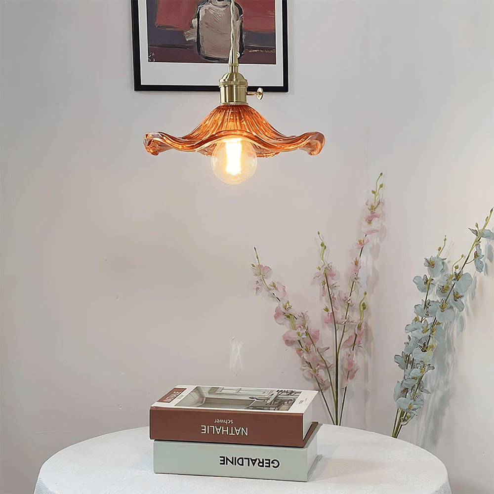 LUMIBELLA – Dekorative Pendelleuchte mit Blumenmotiv für warmes Licht