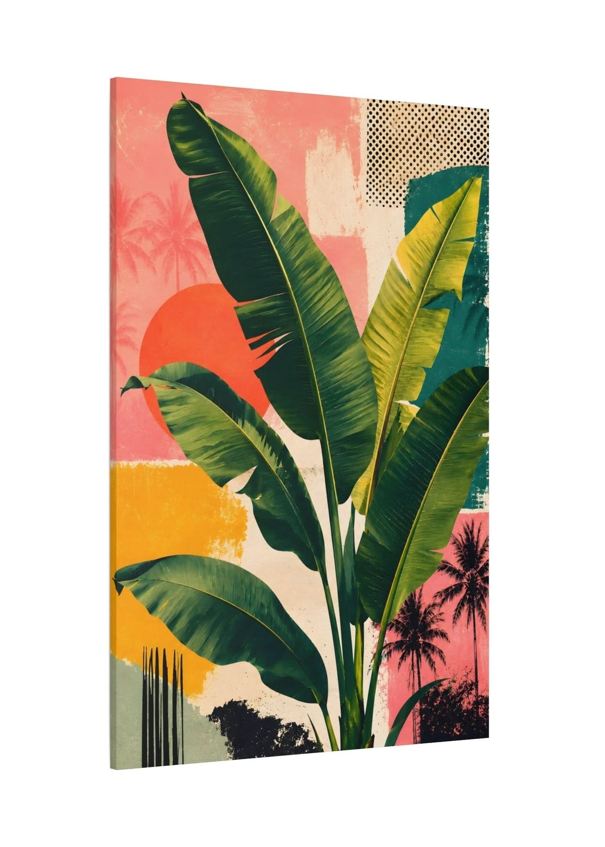 BANAVENTIX – Tropical Banana Leaf Canvas for Bold Wall Decor