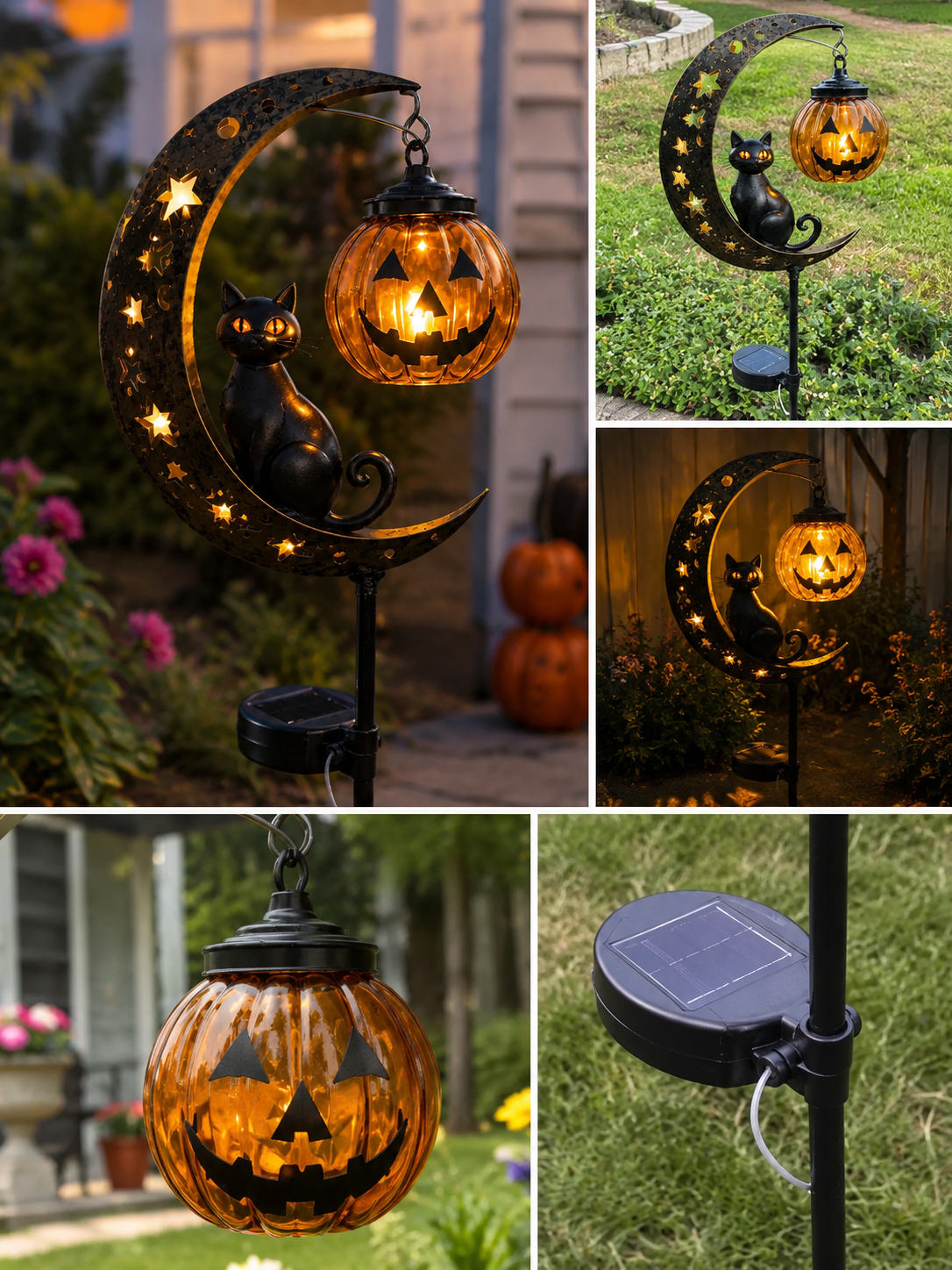 MOONGLOW – Pumpkin Garden Stake for Haunting Outdoor Ambience