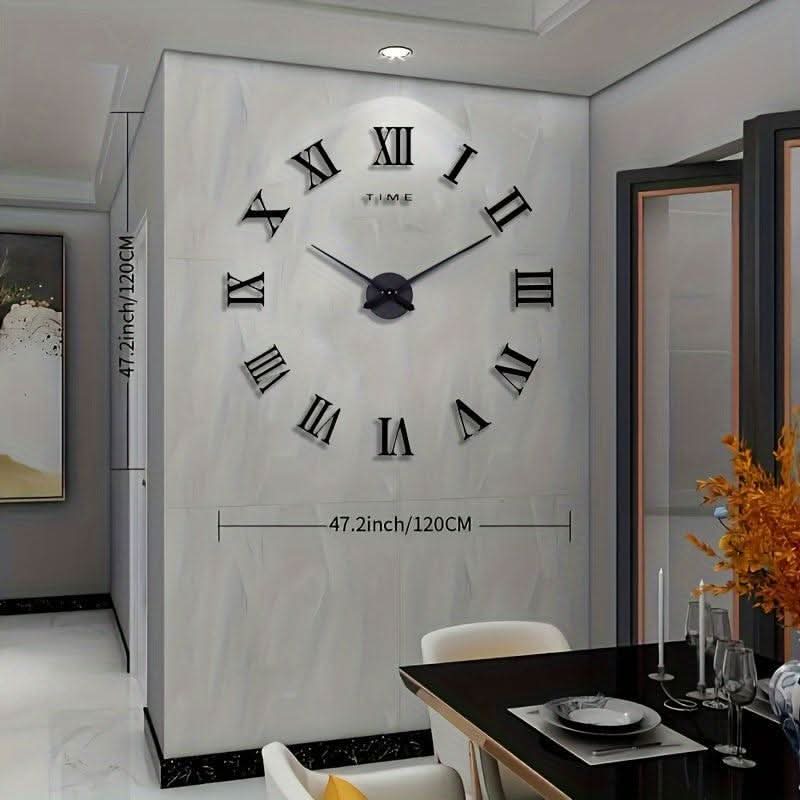 CHRONESTORA – Grande horloge murale à chiffres romains