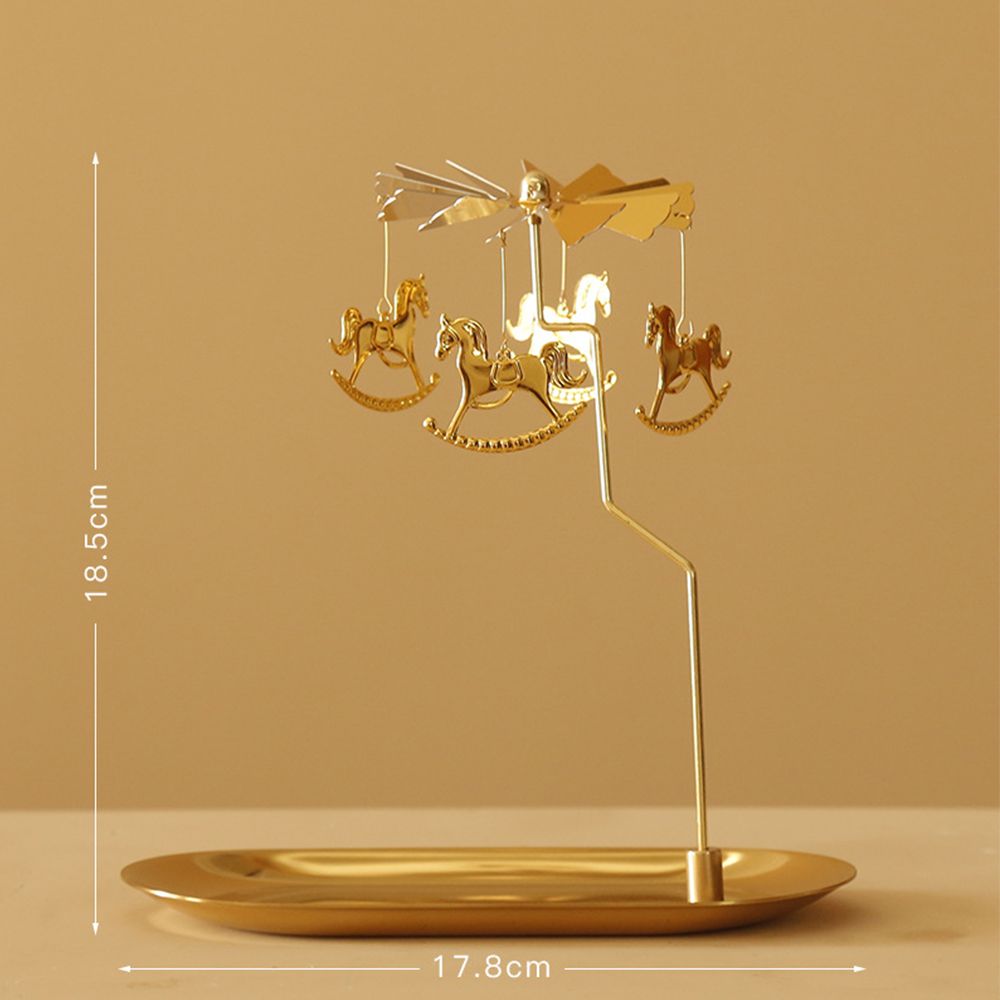 CHARMELVIA – Spinning Candle Holder for Romantic Evening Atmosphere