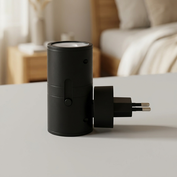 AUTOGLOAM – Plug-in-væglampe med automatisk sensor til et blødt natlys