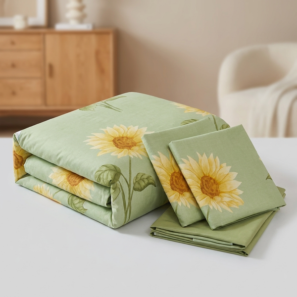 SUNORIA – Juego de ropa de cama de girasoles para renovar el dormitorio con un toque acogedor