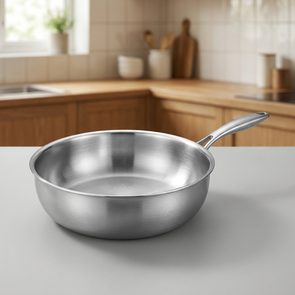SIZZLEHAVEN – Edelstahlpfanne für kräftiges und vielseitiges Kochen