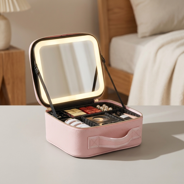 GLOWTOTE – LED Mirror Cosmetic Bag for Organized Beauty Essentials
