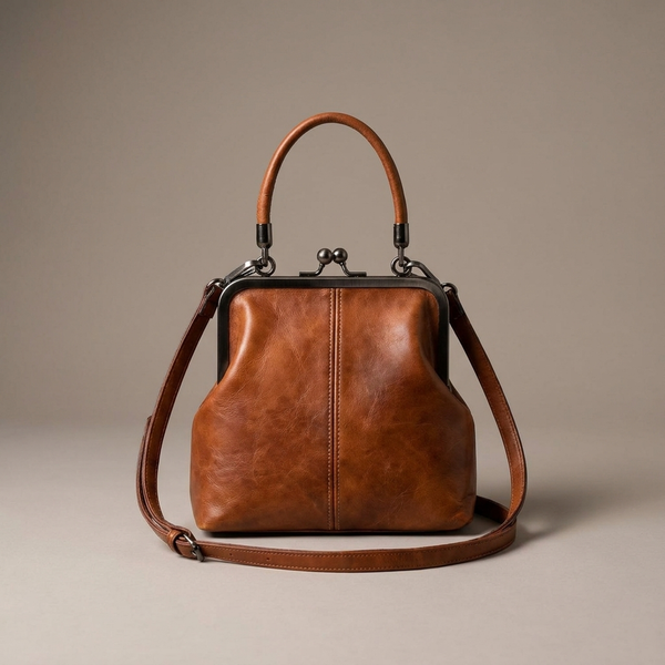 CLASPELLE – Vintage Kiss-Lock Crossbody Bag for Signature Style
