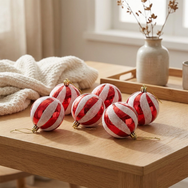 SNOWJEWEL – Christmas Table Bauble Set for Graceful Seasonal Decor