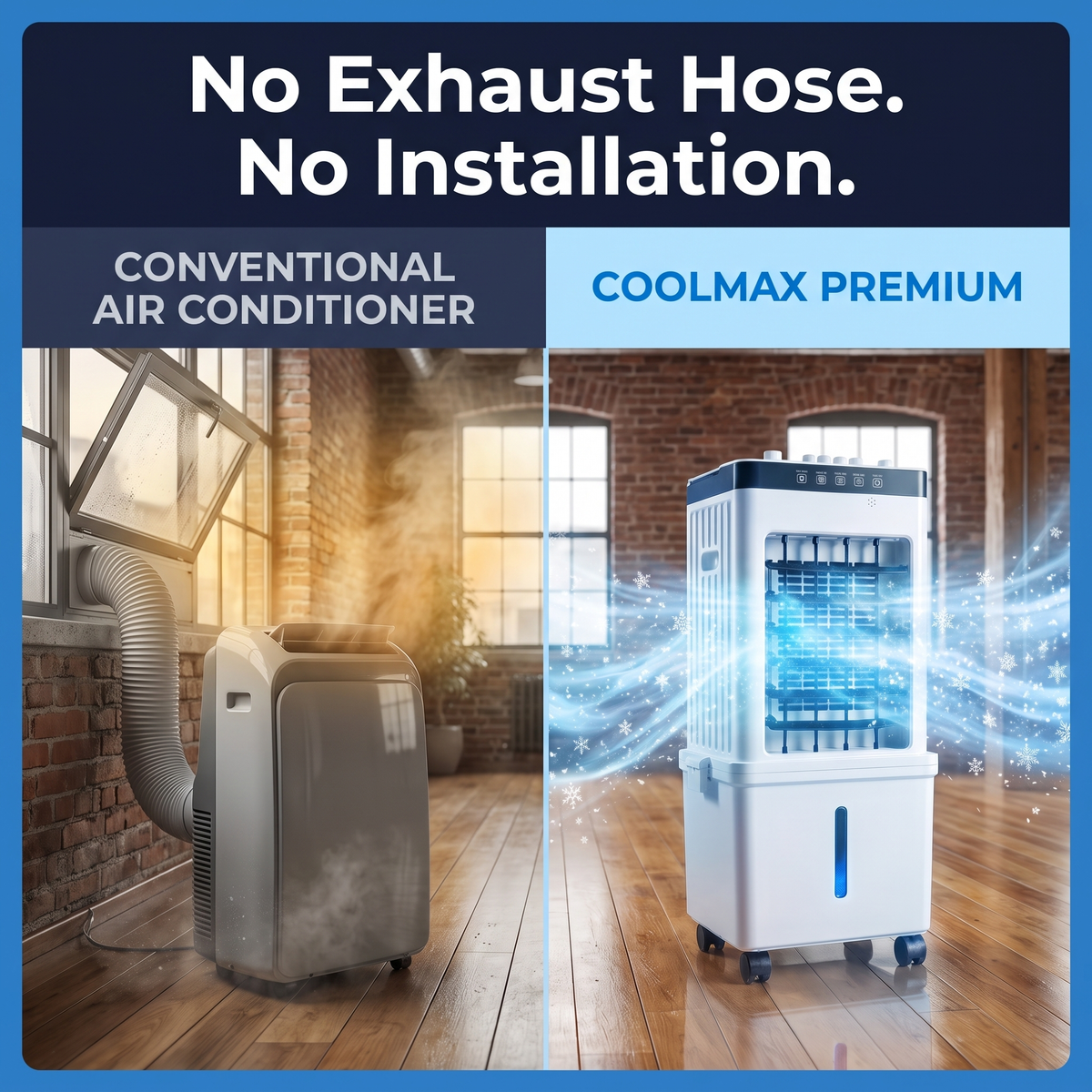 COOLMAX Premium – Mobile Air Cooler for Comfortable Cooling Without Installation