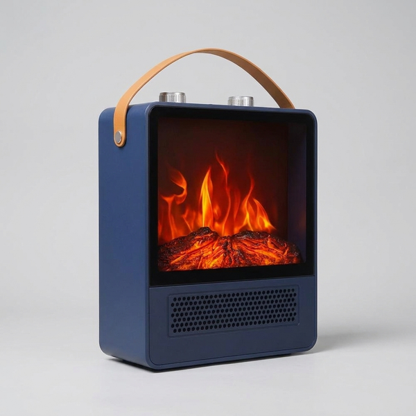 FLAMECOVE – Calefactor eléctrico portátil tipo chimenea con llama 3D