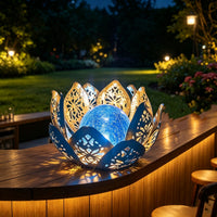 LOTUSGLOW – Lampada da tavolo solare a forma di loto