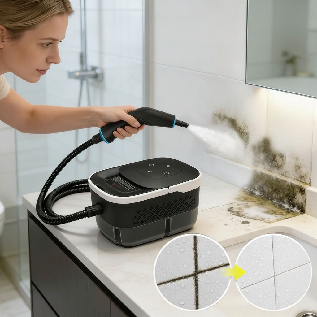 POWERMIST – Limpiador a vapor presurizado para limpieza doméstica difícil