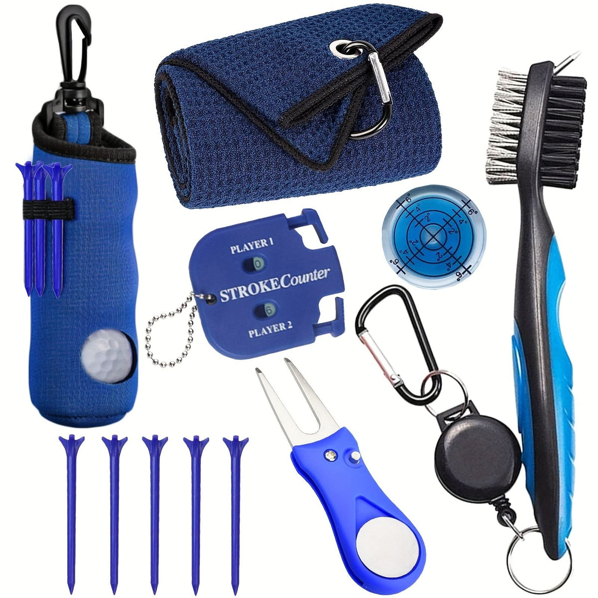 FairwayNest - Kit de Acessórios para Limpeza de Golfe