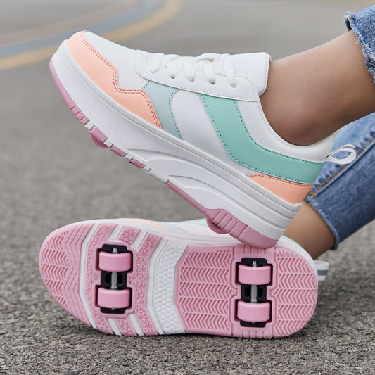 SKATEVIBE – Patchwork Outdoor Walking Sneakers