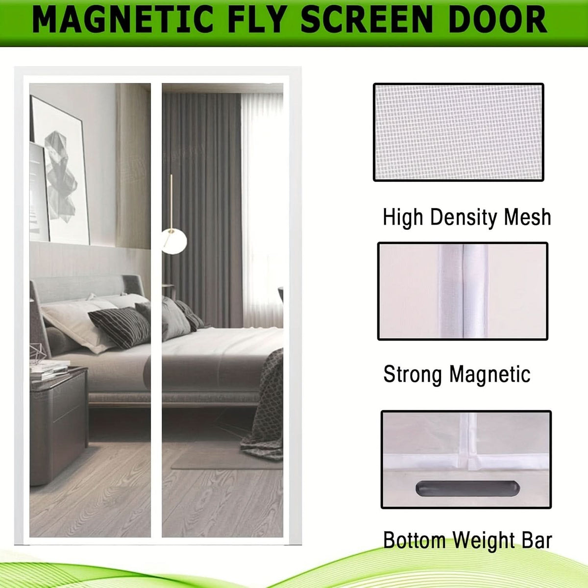 MOSQUILOCK – Magnetic Screen Door Curtain