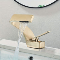 CASCADELUX - Robinet de salle de bain moderne style cascade