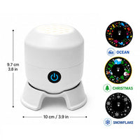 LUMIVORTEX – Rotating LED Projector Light for Immersive Room Ambiance