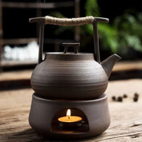BREWFLAME – Bule com aquecedor de vela para momentos acolhedores de chá