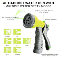 HOSEFLOW – Kit de tuyau d'eau rétractable pour entretien facile du jardin