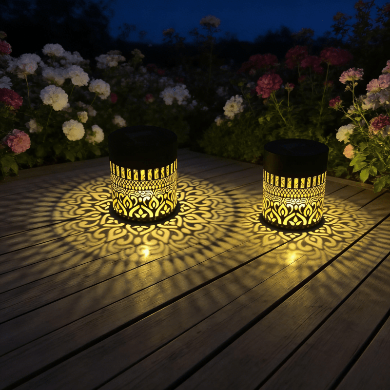 MANDALUX – Lampe de projection solaire pour une ambiance extérieure élégante