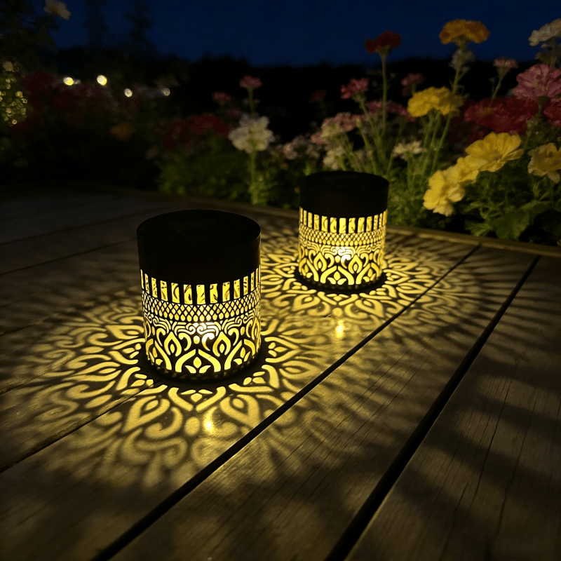 MANDALUX – Lampe de projection solaire pour une ambiance extérieure élégante