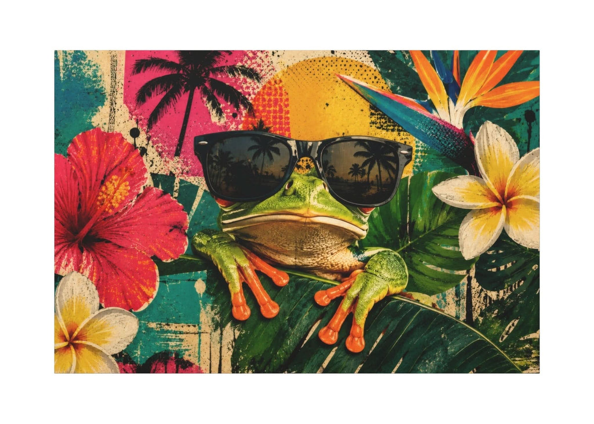 HOPVELORA – Décoration murale en forme de grenouille tropicale pour des espaces de vie pleins de charme