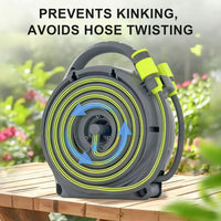 HOSEFLOW – Kit de tuyau d'eau rétractable pour entretien facile du jardin