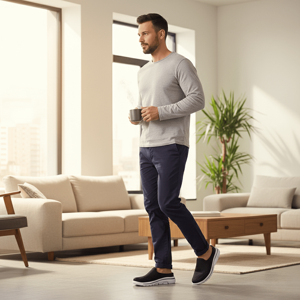 VENTORA – Åndbare slip-on tøfler til hjem og afslapning
