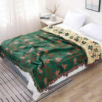 PETALWINGIA – Couverture botanique réversible pour une touche artistique dans la chambre