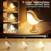CHIRPLUME – Candeeiro Minimalista em Forma de Pássaro para Decoração Aconchegante de Casas de Férias