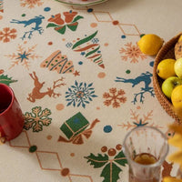 TABLELUXE – Nappe jacquard festive pour tables remarquables