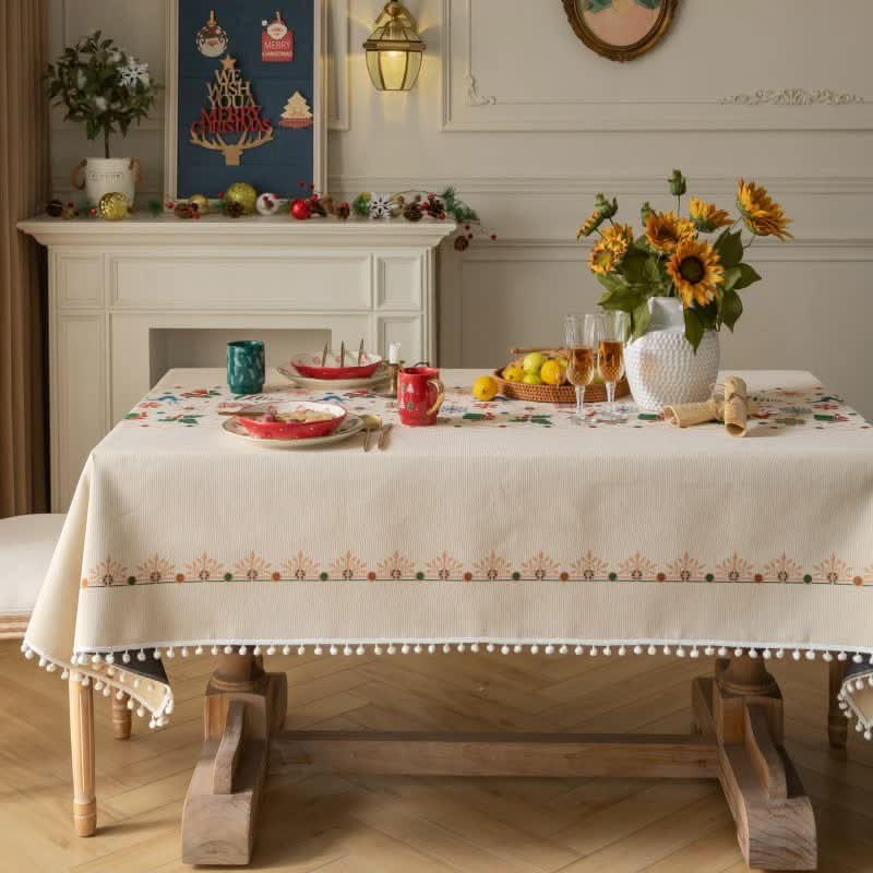 TABLELUXE – Nappe jacquard festive pour tables remarquables