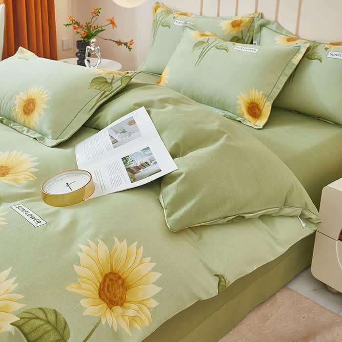 SUNORIA – Juego de ropa de cama de girasoles para renovar el dormitorio con un toque acogedor