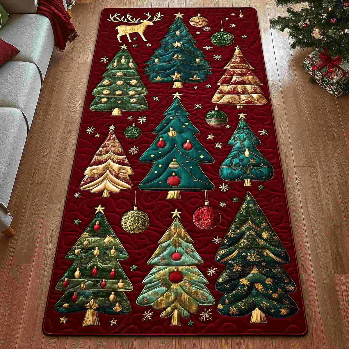 FESTIVEFIR – Tapete de árvore de Natal para uma decoração festiva encantadora