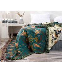 PETALWINGIA – Couverture botanique réversible pour une touche artistique dans la chambre