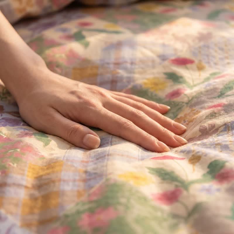 BLOOMPATCH – Juego de ropa de cama de jardín para un ambiente floral refinado