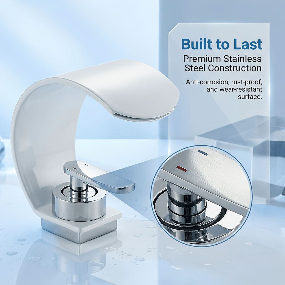 ARCFLOW - Mirror Waterfall Basin Faucet