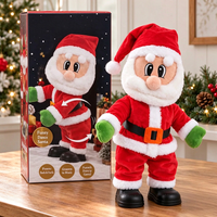 SANTABOOGIA - Peluche Père Noël dansant pour des fêtes de Noël joyeuses
