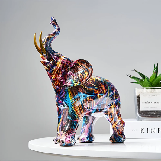 ELEPHORIXA – Scultura astratta a forma di elefante per un arredamento sofisticato della casa