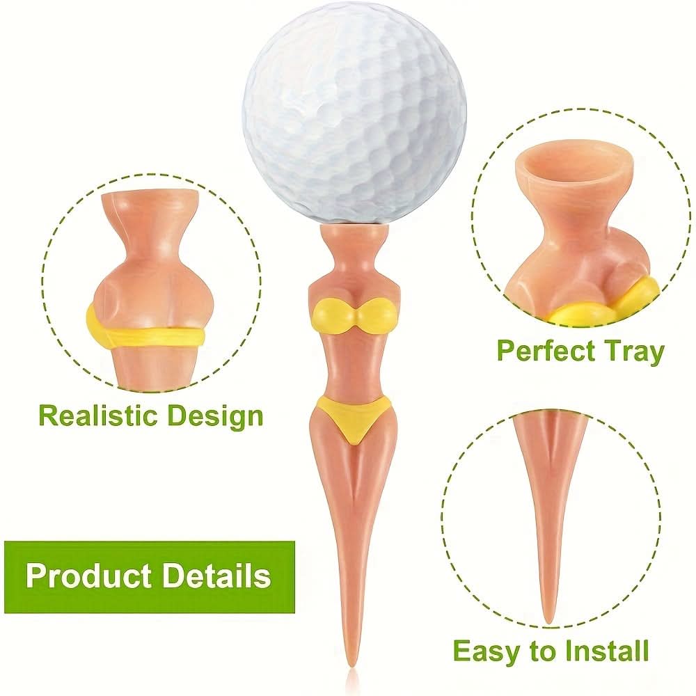 Pinova - Set da 5 tee da golf bikini originali