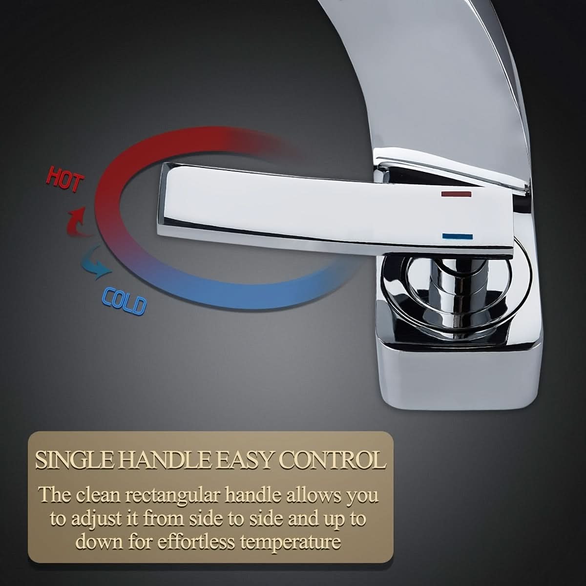 CASCADELUX - Robinet de salle de bain moderne style cascade