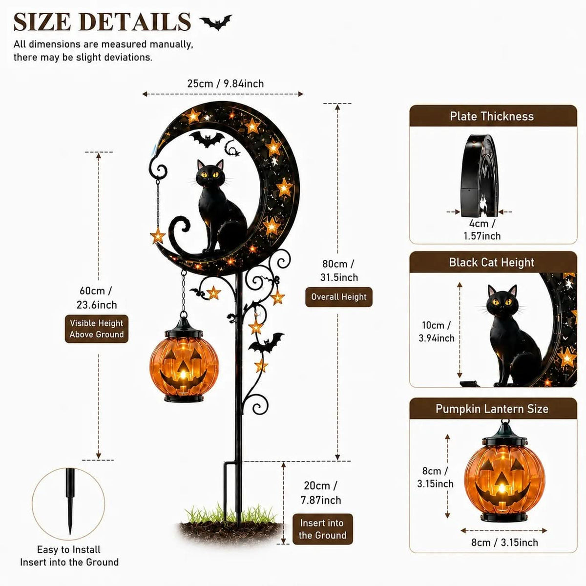 MOONGLOW – Pumpkin Garden Stake for Haunting Outdoor Ambience
