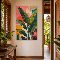 BANAVENTIX – Tropical Banana Leaf Canvas for Bold Wall Decor