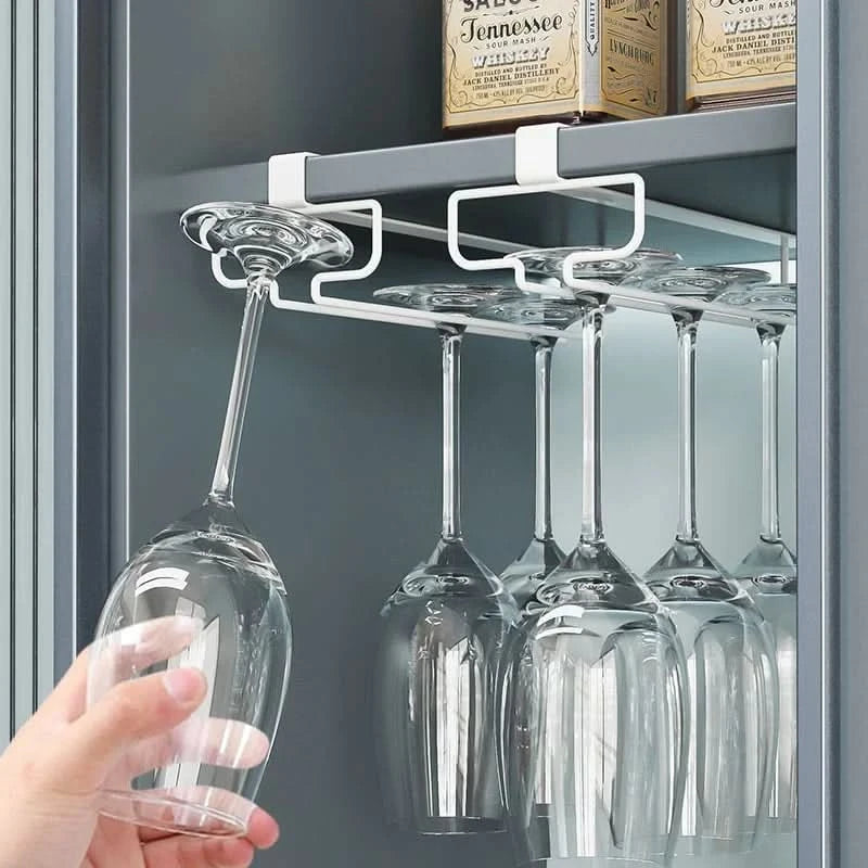 CUPLOFT – Soporte de almacenamiento de vidrio para estante, para ganar espacio al instante en la cocina