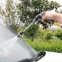 AQUAFORCE - Hochdruck-Gartenwasserpistole mit Schaumpistole und langem Sprühgriff für kraftvolle Außenreinigung