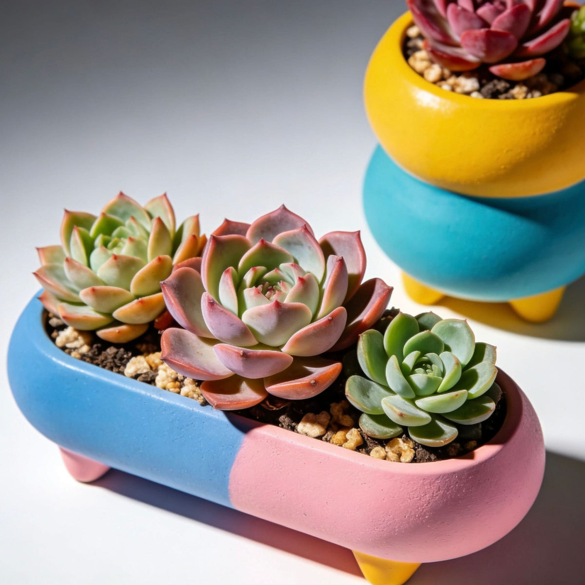 PASTELIXA – Modulært vasesæt til elegante sukkulentarrangementer