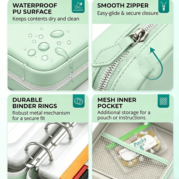 DOSEPACK – Set de pochettes organisatrices pour médicaments, idéal pour voyager et faire ses bagages facilement