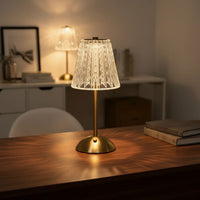 GOLDLUME – Genopladelig gylden bordlampe til elegant stemningsbelysning