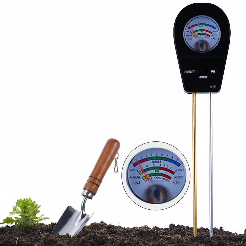 SOILTRIO – Medidor de suelo de jardín de tres funciones  