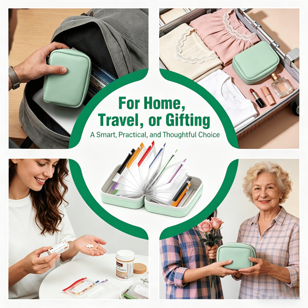DOSEPACK – Set de pochettes organisatrices pour médicaments, idéal pour voyager et faire ses bagages facilement